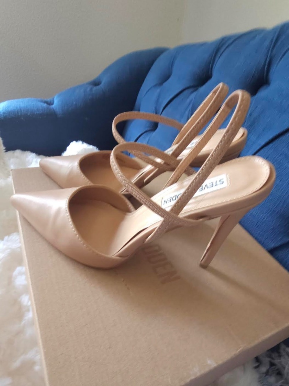 Steve Madden Pirro Nude, 4 inch heel, size 6.5 Wore twice